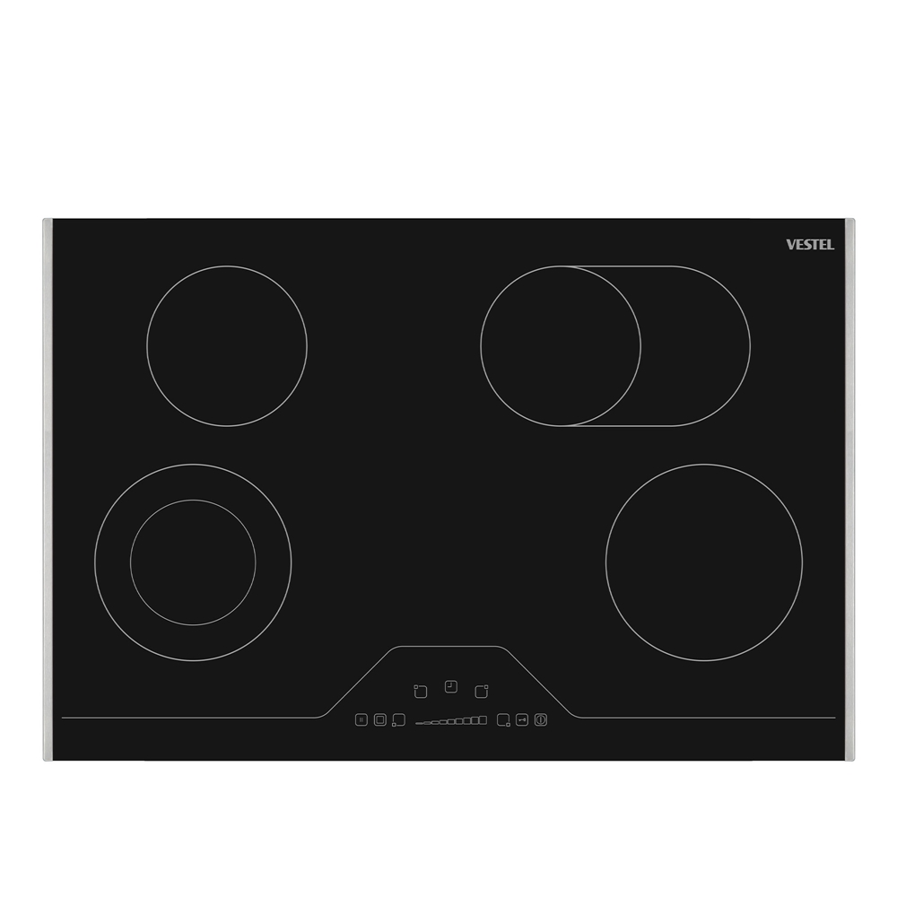 Vestel AO-78370 S 78 cm 4 Gözü Elektrikli Ankastre Ocak resmi