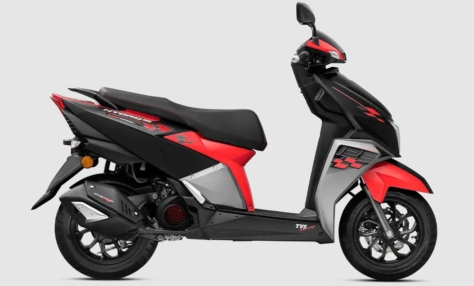 TVS Ntorq 125 cc Scooter Motosiklet KIRMIZI/SIYAH (E5) resmi