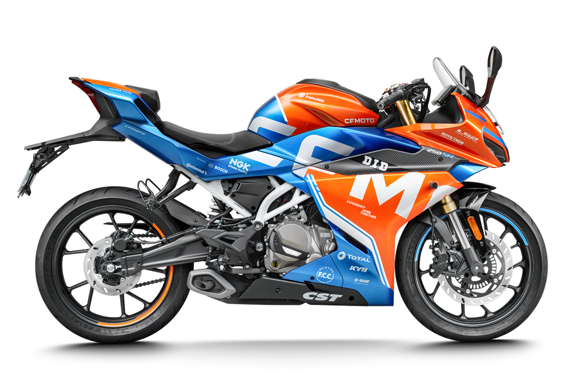 CFmoto 250SR Sport Racing 250 cc Motosiklet Turuncu/Mavi (E5+) resmi