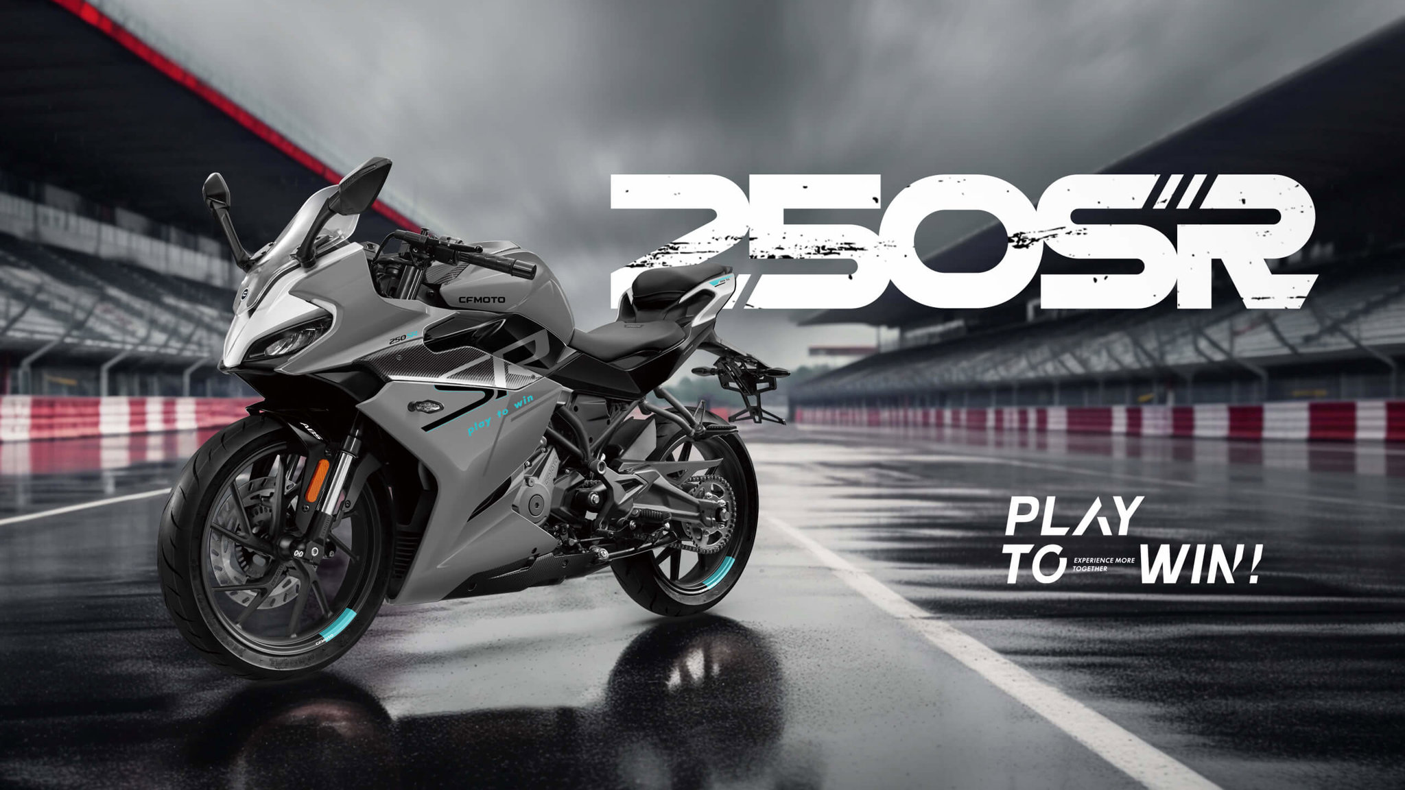 CFmoto 250SR Sport Racing 250 cc Motosiklet Gri/Siyah (E5+) resmi