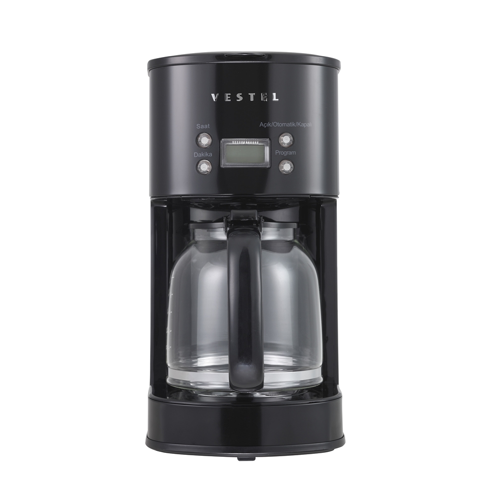 Vestel Retro Siyah Filtre Kahve Makinesi resmi