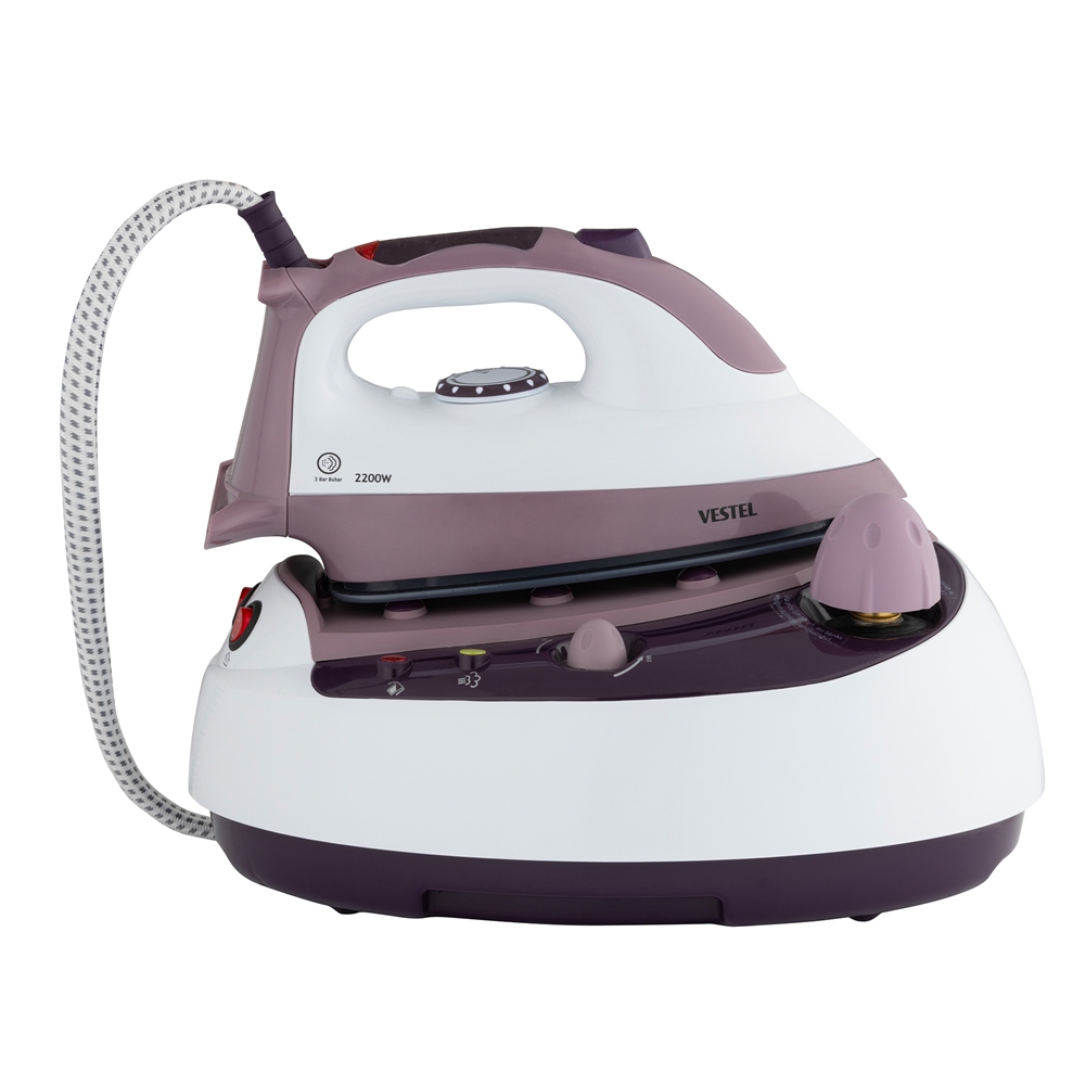 Vestel V-Press Serisi 2000 Lila Buhar Jeneratorlu Ütü (2200 W Buhar Kazanlı Ütü) resmi