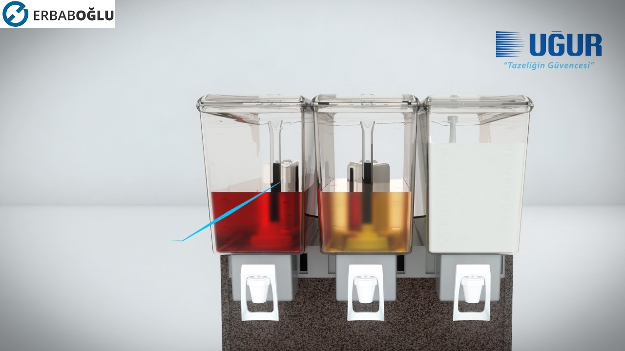 Uğur Usm 20+10 S/A Üçlü Şerbet ve Ayran Soğutucu resmi