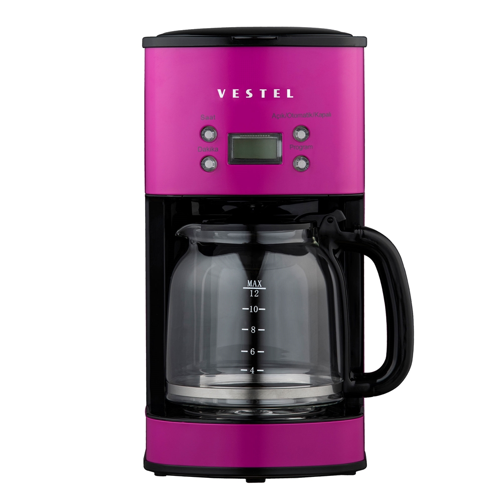 VESTEL RETRO PEMBE FİLTRE KAHVE MAKİNESİ resmi
